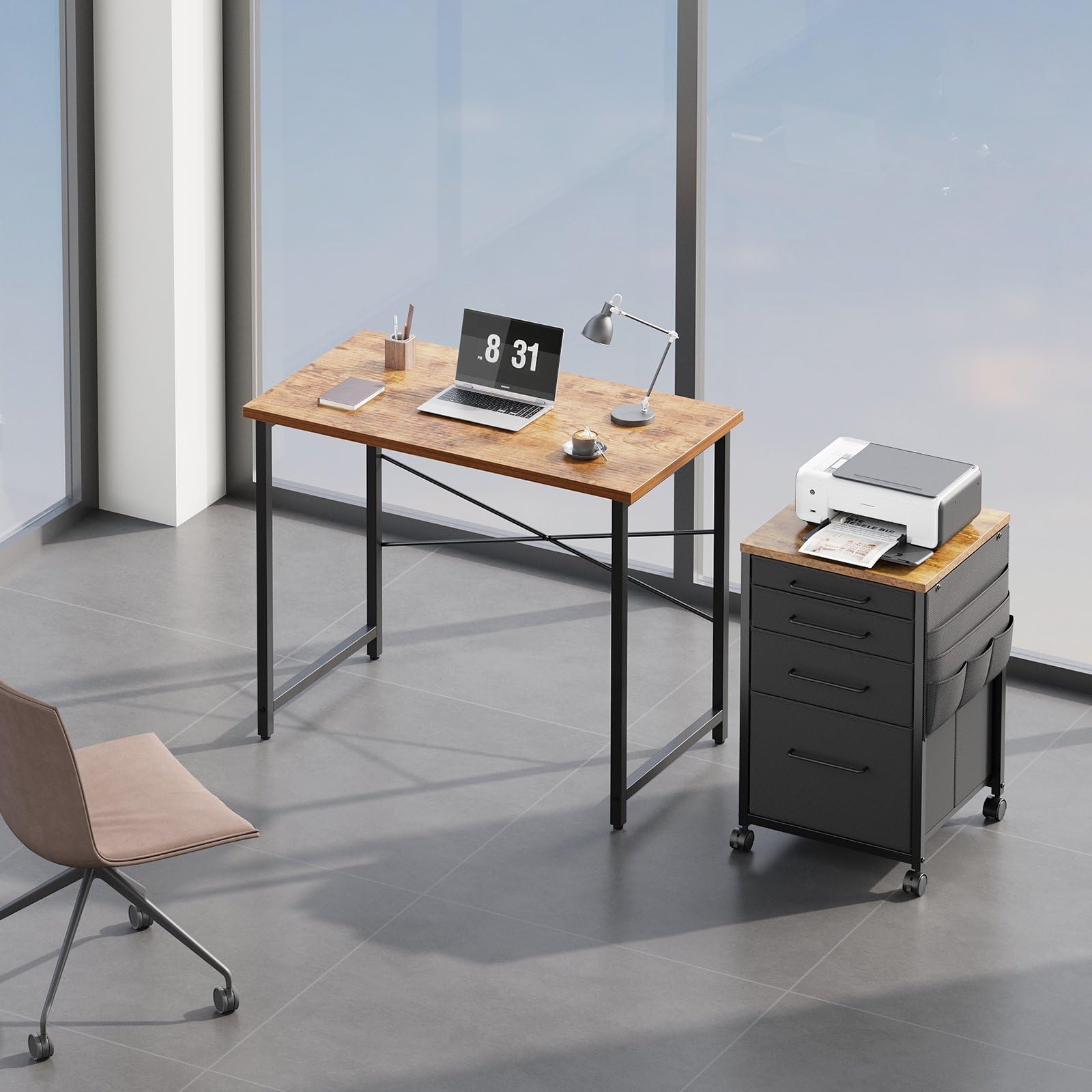 Amazon | YeTom デスク 机 パソコンデスク pcデスク 幅80cm シンプル